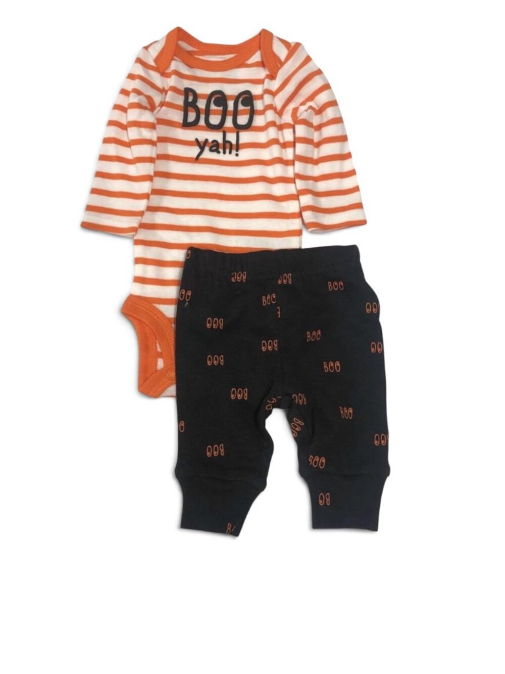 Carters Infant Boys 2-Piece Boo Yah! Halloween Bodysuit & Pants Outfit Set